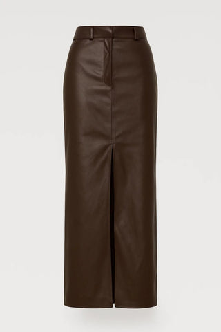 Maxirock Damen Braun Hoch Taille - Cecile LavelleBraun