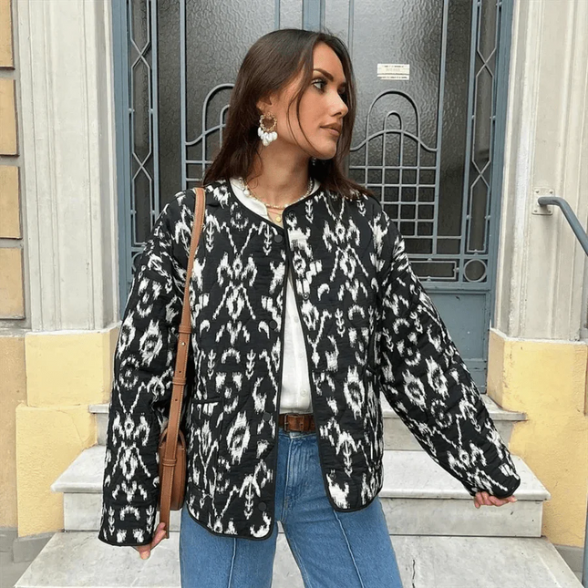 Nila – Damen Blazer mit Ikat-Muster