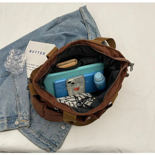 mila – kordtasche mit mehreren fächern & tragegurt - Cecile LavelleBraun