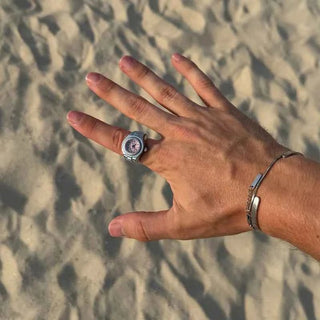 Moderne Muse Ringuhr - Cecile LavelleSilber - Pink