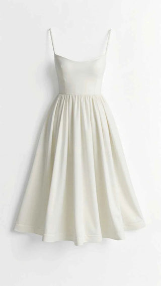 Schlichtes Midikleid mit Taillierung