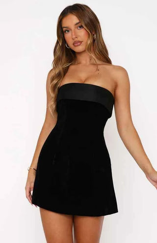 Schulterfreies Minikleid Sonnenuntergangs-Erinnerung