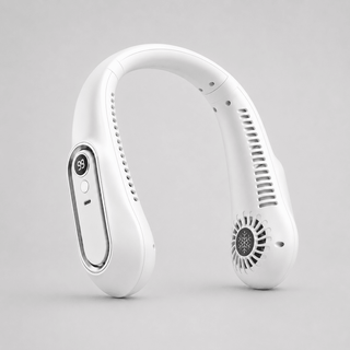 Nackenventilator tragbar mit USB und 360° Kühlung - Cecile LavelleWeiß