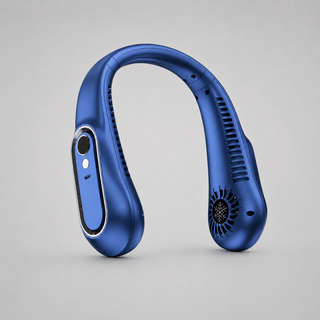 Nackenventilator tragbar mit USB und 360° Kühlung - Cecile LavelleBlau