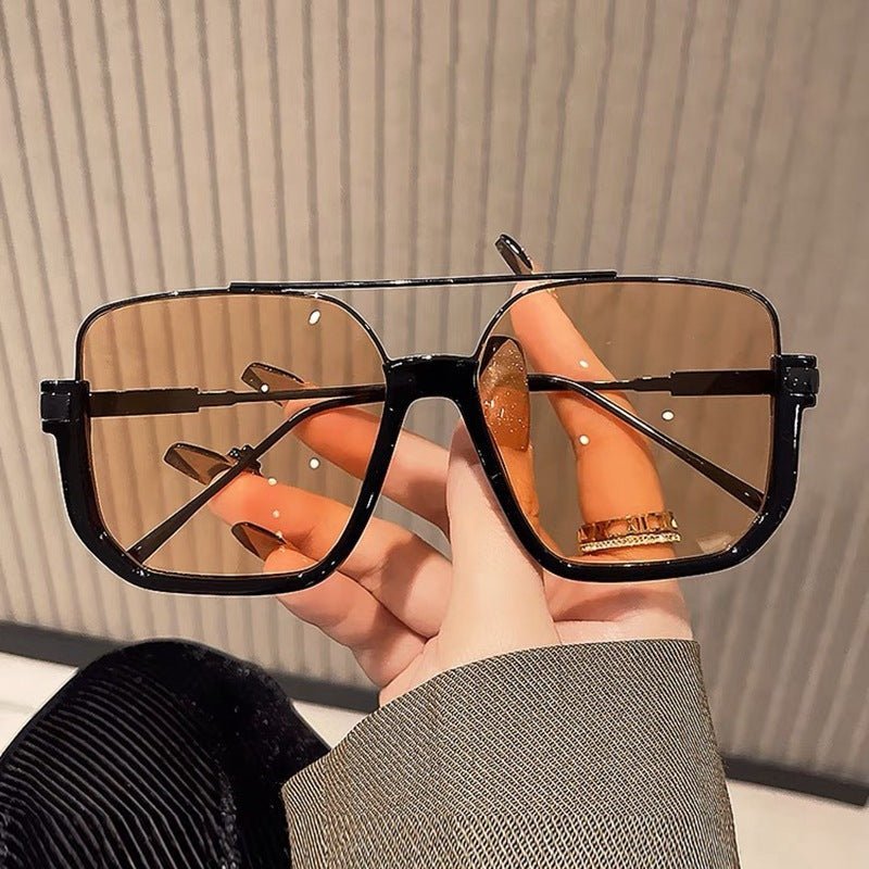 Noah – Oversize-Piloten-Sonnenbrille mit Doppelsteg und Farbverlaufsgläsern
