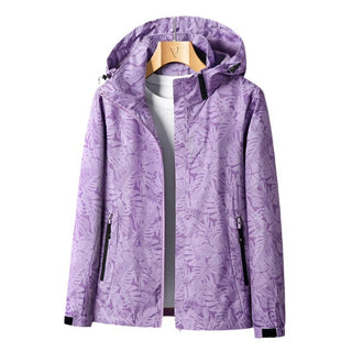Outdoor Jacke Damen Bedruckt - Cecile LavelleLila