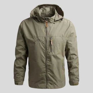 Outdoorjacke Herren Modern - Cecile Lavelleolivbraun