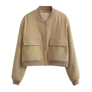 Oversize Bomberjacke Damen - Cecile LavelleBeige