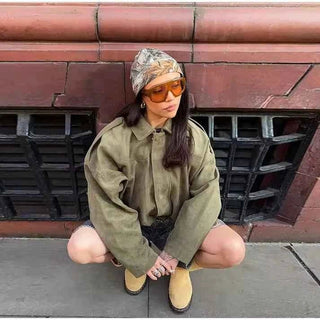 Oversize Jacke Damen - Cecile LavelleBraun