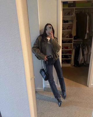 Oversize Jacke Damen - Cecile LavelleBraun