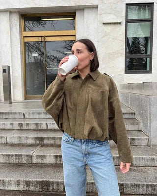 Oversize Jacke Damen - Cecile LavelleBraun