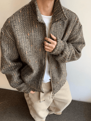 Oversize Jacke Herren - Cecile LavelleKhaki