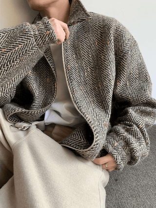 Oversize Jacke Herren - Cecile LavelleKhaki