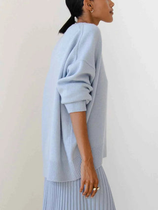 Oversize Rollkragenpullover - Cecile LavelleDunkelrot