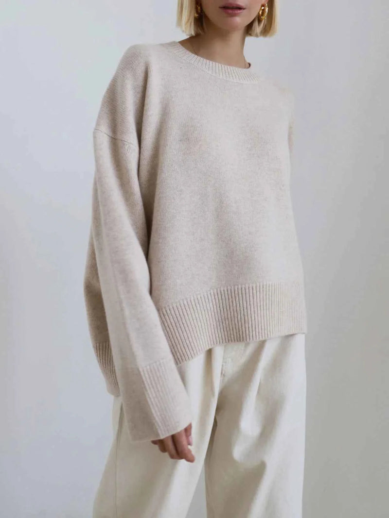 Oversize rullekravepullover