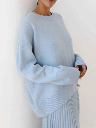 Oversize Rollkragenpullover - Cecile LavelleBlau
