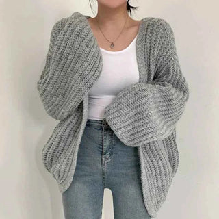 Oversize Strickjacke Damen - Cecile LavelleCremeweiß