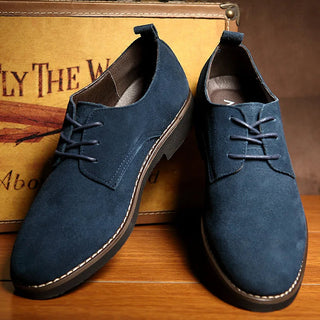 Oxfordschuh Herren Klassisch in Blau
