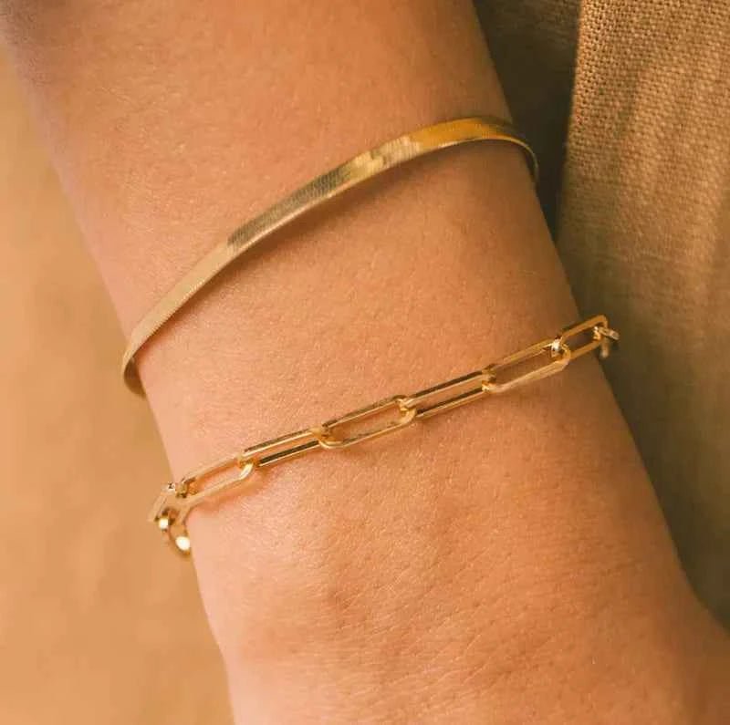 Paperclip Bracelet Gold