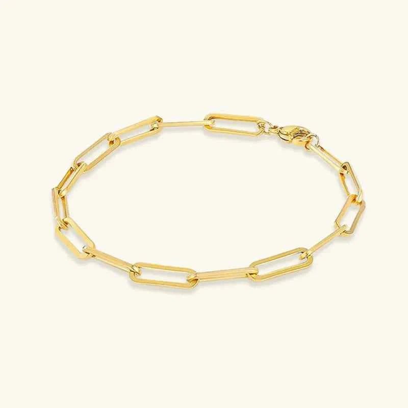 Paperclip Bracelet Gold