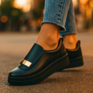 Plateau Loafer Damen - Cecile LavelleSchwarz