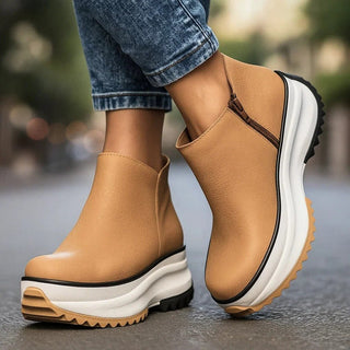 Plateauschuh Damen mit Reißverschluss - Cecile LavelleKhaki