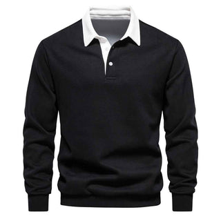 Polo Pullover Herren - Cecile LavelleSchwarz