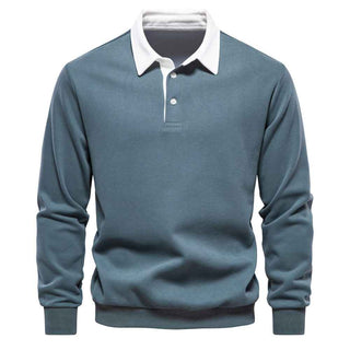 Polo Pullover Herren - Cecile LavelleRetro Blau