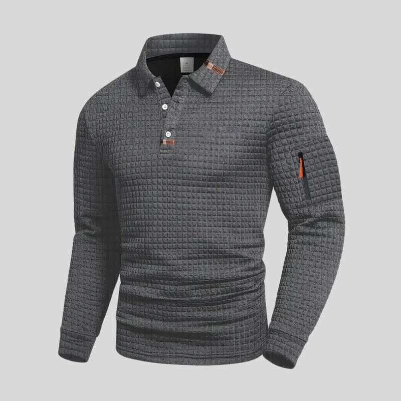 Men's Long-Sleeve Polo Shirt