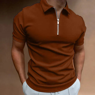 Poloshirt Herren Slim Fit in Braun