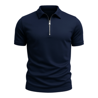 Poloshirt Herren Slim Fit in Marineblau