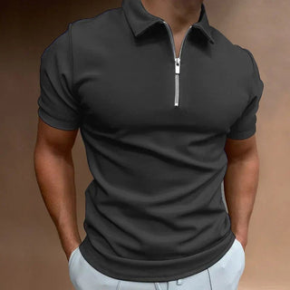 Poloshirt Herren Slim Fit - Cecile LavelleDunkelgrau