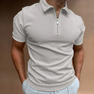 Poloshirt Herren Slim Fit - Cecile LavelleHellgrau