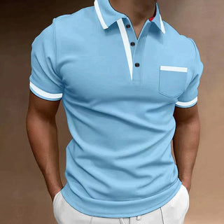 Poloshirt Herren Slim Fit - Cecile LavelleBlau