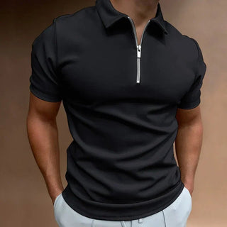 Poloshirt Herren Slim Fit - Cecile LavelleSchwarz
