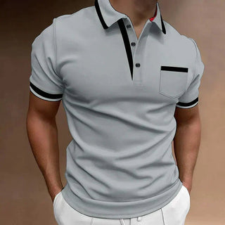 Poloshirt Herren Slim Fit - Cecile LavelleGrau
