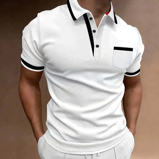 Poloshirt Herren Slim Fit - Cecile LavelleWeiß