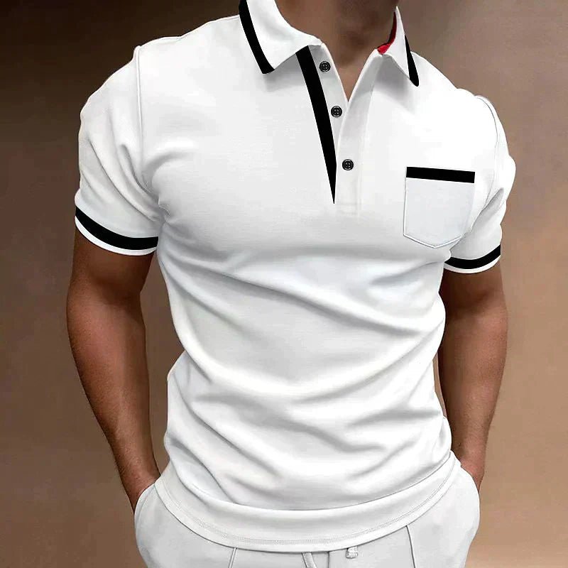 Poloshirt til mænd, slim fit
