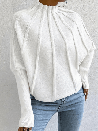 Pullover Damen mit Stehkragen - Cecile LavelleBlau