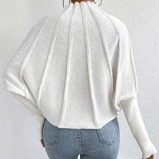 Pullover Damen mit Stehkragen - Cecile LavelleBlau