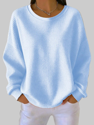 Pullover Damen Oversized in Himmelblau