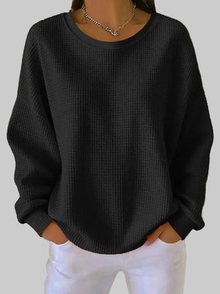 Pullover Damen Oversized in Schwarz