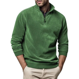 Pullover Herren mit Stehkragen - Cecile LavelleGrün