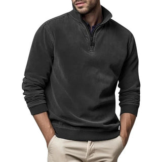 Pullover Herren mit Stehkragen - Cecile LavelleSchwarz