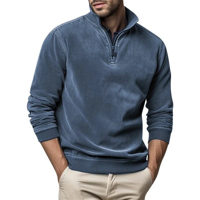 Pullover Herren mit Stehkragen