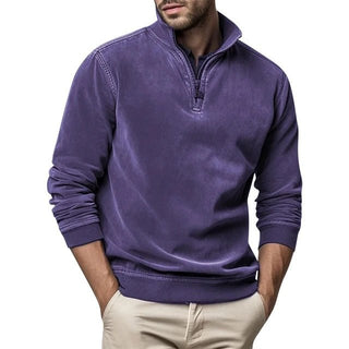 Pullover Herren mit Stehkragen - Cecile LavelleLila