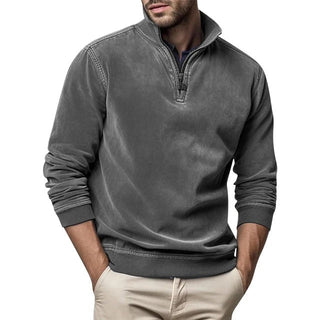 Pullover Herren mit Stehkragen - Cecile LavelleGrau