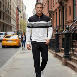 Pullover Herren Quarter-Zip