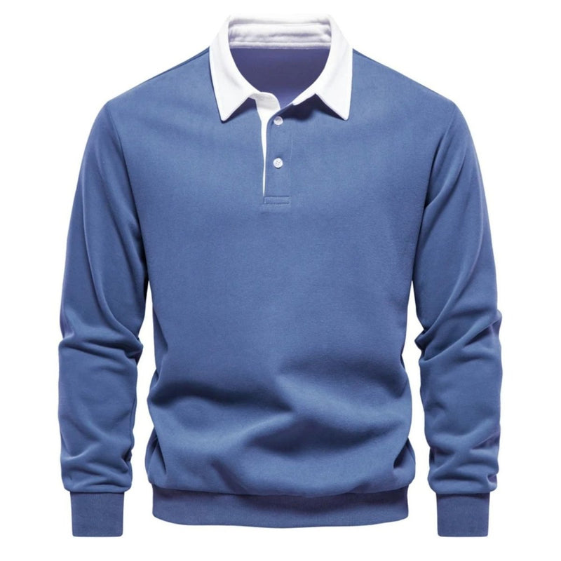 Pullover Herren Regular Fit mit Polokragen