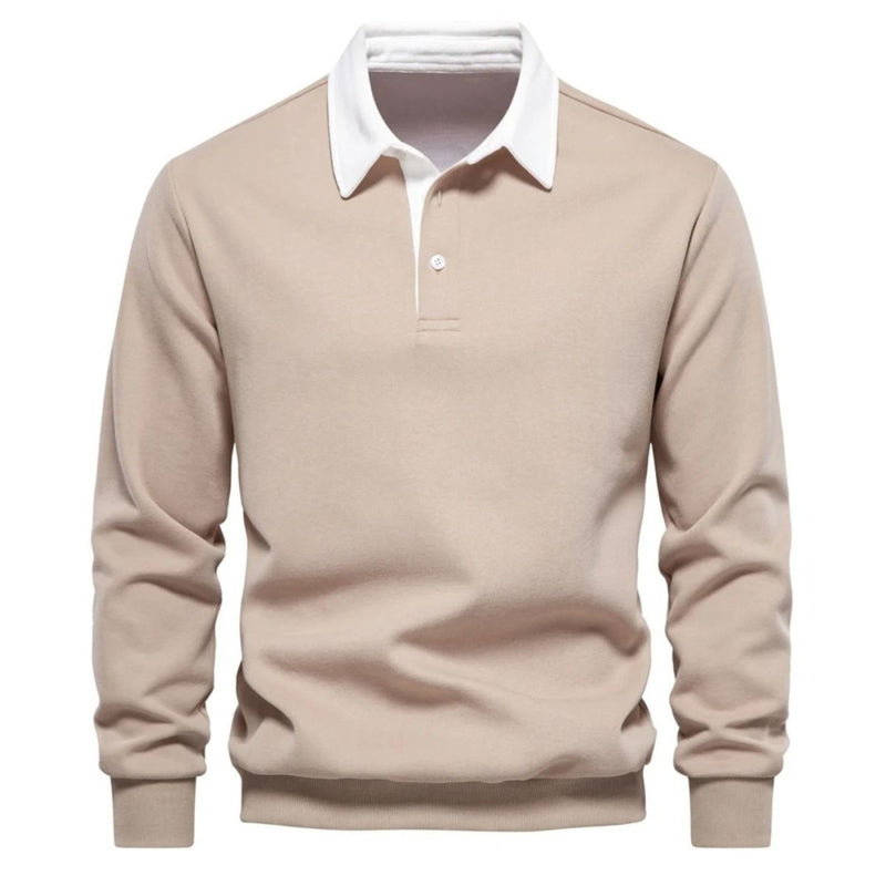 Pullover Herren Regular Fit mit Polokragen